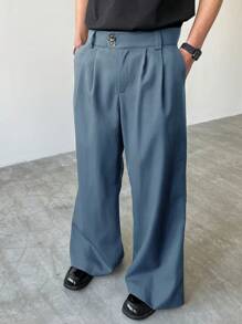 Manfinity Hypemode Pantalones casuales de corte holgado para hombres, apropiados para el verano