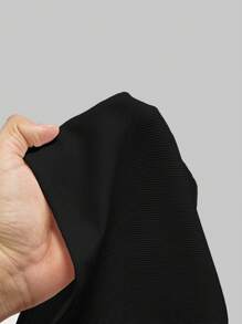 ROMWE Kawaii Bộ đồ hai mảnh phối ren họa tiết anh đào và chữ cái dành cho nữ, trang phục mặc hàng ngày - màu đen - Xem 9