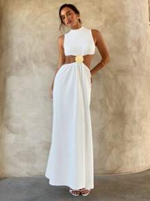 Aloruh Vestido sexy minimalista y moderno para ir al trabajo, adecuado para bodas