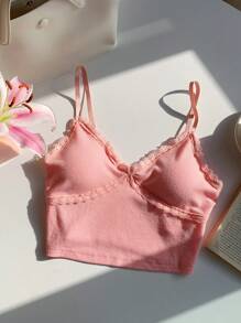 Comfortcana 女士休闲百搭纯色加垫吊带背心，夏季