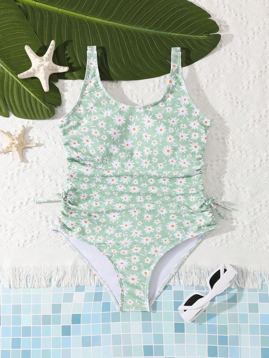 shein-teen-girls-holiday-daisy-print-drawstring-one-piece-swimsuit