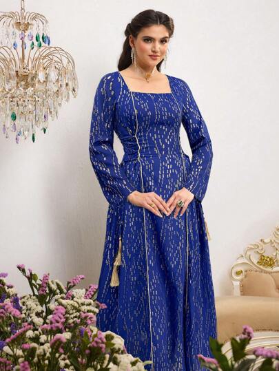 Al Najma 女士阿拉伯风格连衣裙，夏季时尚