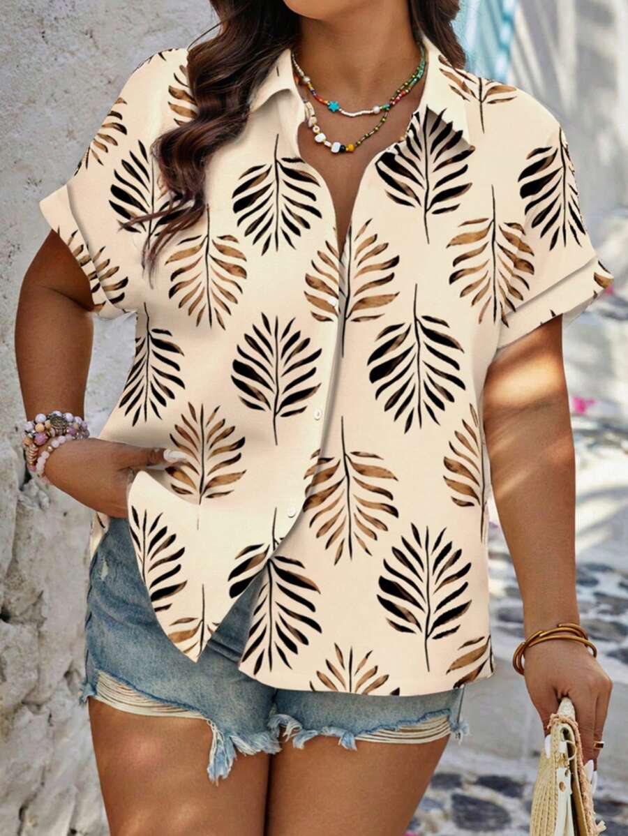 SHEIN LUNE Áo cánh ngày lễ in hoa cho nữ - Nhiều màu - Xem 1