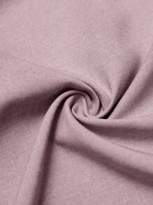 Yasmyna Women Elegant Conservative Long Sleeve Abaya Robe With Contrast Binding, Modest - Pink - View 5