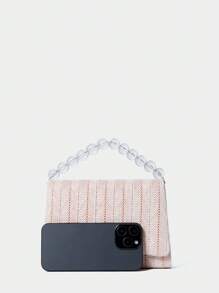 SHECARRY Bolso minimalista para mujer, bolsa de uso diario casual - Rosa - Ver 5