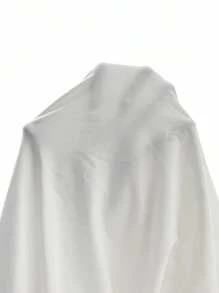 SHEIN EZwear Solid Wideband Waist Biker White Shorts With Phone Pocket - White - View 3