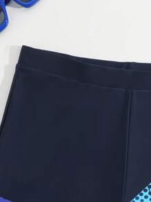 Bóxer de baño para adolescentes varones con estampado asimétrico en forma de diamante, diseño de moda y cómodo