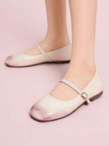 CUCCOO DOLLMOD Women's Casual Sneakers, White Platform Shoes, Flat Athletic Shoes - Pink - View 4