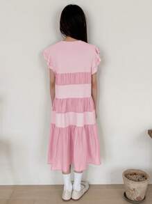 DAZY Vestido casual para niña preadolescente, Colección de otoño, Ropa de regreso a la escuela