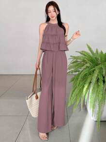 DAZY Women Two Pieces Outfits For Daily Wear - Rusty Rose - View 6