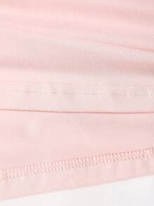 Sweetra Women's Pink Knitted Long Dress With Scarf