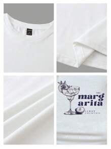 Tseoso Tricou de damă cu mânecă scurtă, cu mânecă scurtă, cu design minimalist minimalist, casual