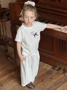 DAZY 2pcs Young Girls Casual Outfits For Fall - White - View 4