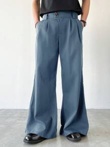 Manfinity Hypemode Pantalones casuales de corte holgado para hombres, apropiados para el verano