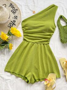 Soleia Mono asimétrico de verano para mujer, uso casual para brunch, Día de la Madre, graduación, iglesia, playa, festival de música, aeropuerto, té de la tarde