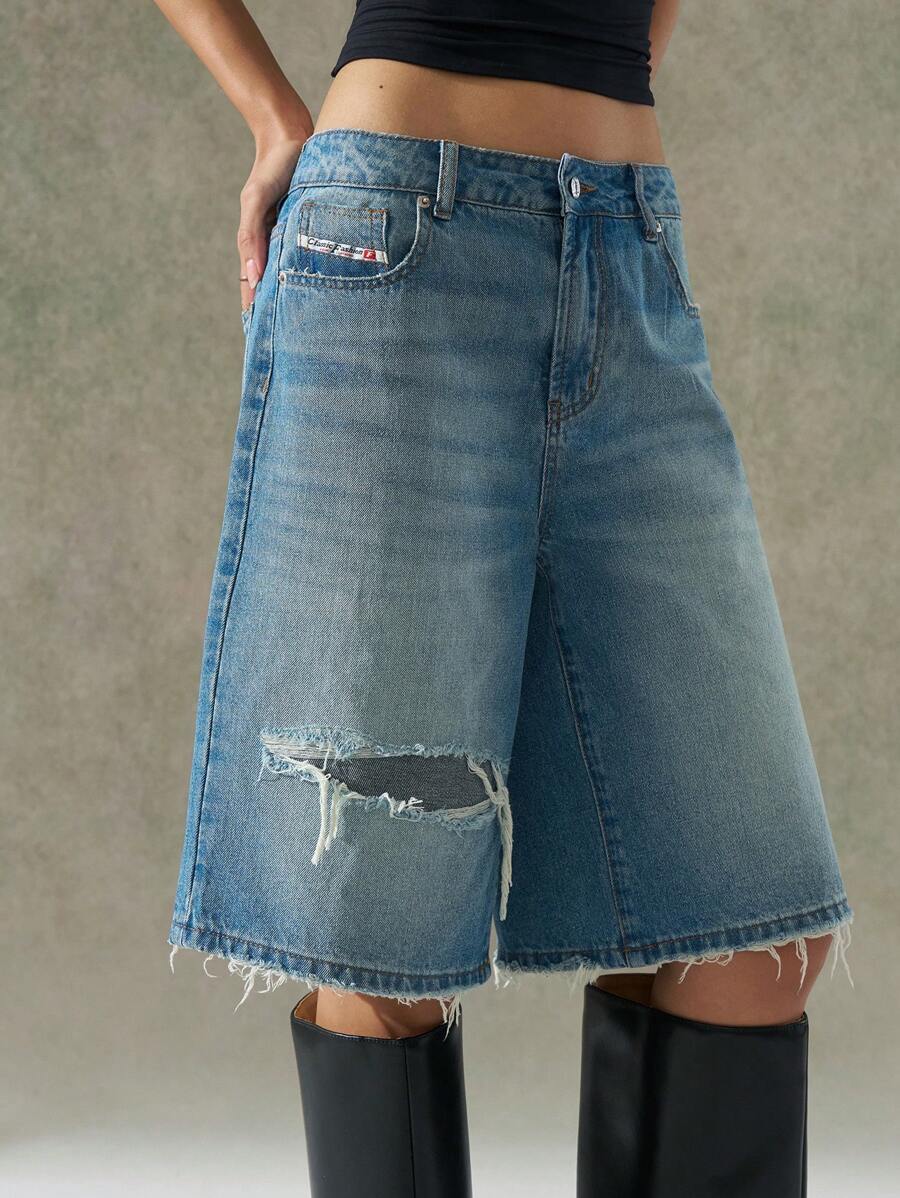 LYSMO Shorts vaqueros de moda para mujer, adecuados para el verano