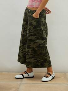 COUREZ Low Rise Camo Cargo Jorts /Summer Outfits For Women Spring Summer Shorts/Y2K/Casual 100%Cotton 100%Cotton Vintage