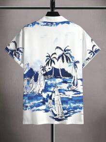 Manfinity RSRT 大码领衬衫，夏季时尚潮流 - 彩色 - 查看 2