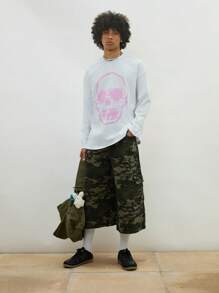 COUREZ Low Rise Camo Cargo Jorts /Summer Outfits For Women Spring Summer Shorts/Y2K/Casual 100%Cotton 100%Cotton Vintage