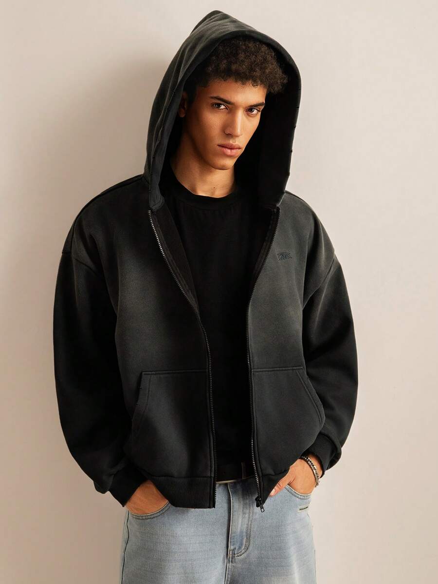 SWAVVY 男士针织时尚休闲宽松长袖拉链连帽运动衫，复古拉链连帽衫，适合朋友、丈夫、男朋友的礼物，适合秋冬