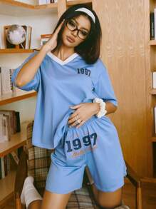 Miss Vinta Set de lenjerie de dormit pentru femei, 2 buc