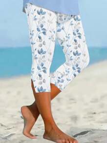 EMERY ROSE K9408 Split Knee-Length Pants, Fashionable And Suitable For Summer