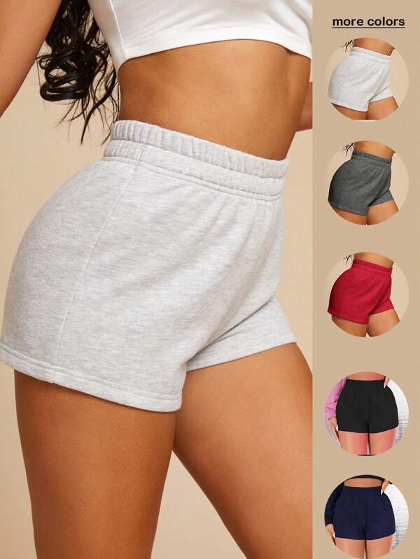 SHEIN SXY Elastic Waist Sweat Shorts
