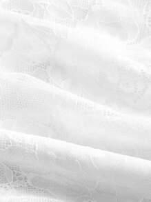 SHEIN MOD Damen V-Ausschnitt Schleife Spitze Plissee Mode Trägertop, Musikfestival, Western Wear, süße Sommer Tops