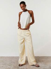 Athîral Women's Linen Look Summer Camisole Top