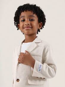 SUMWON 奢华夏季正式男童西装外套短套装两件套婚礼派对特别活动配套西装带纽扣