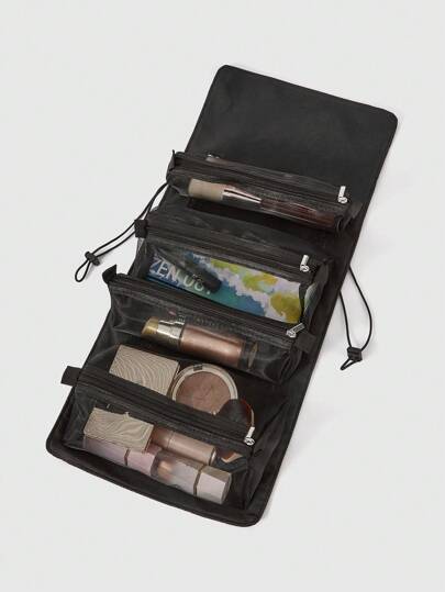 Goth Bat Gothic Print Portable Fashion Cosmetic Pouch 395692