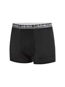 4pcs Adolescent Boys' Letter Waistband Underwear Set