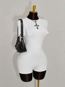 Amplova Women Two Pieces Outfits For Daily Wear - Black and White - View 4