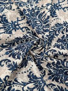 SHEIN Vestido bohemio de maternidad con cuello en V, mangas con volantes y estampado total para vacaciones de verano - Vestidos de mujer de primavera - Multicolor - Ver 6