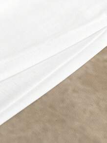 Manfinity VCAY 2 Pcs Set Men Casual Knitted Piecing 2 In 1 Raglan Short Sleeve T-Shirt Set - White - View 7