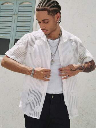 Street Life Camicia casual da uomo adatta per la primavera/estate