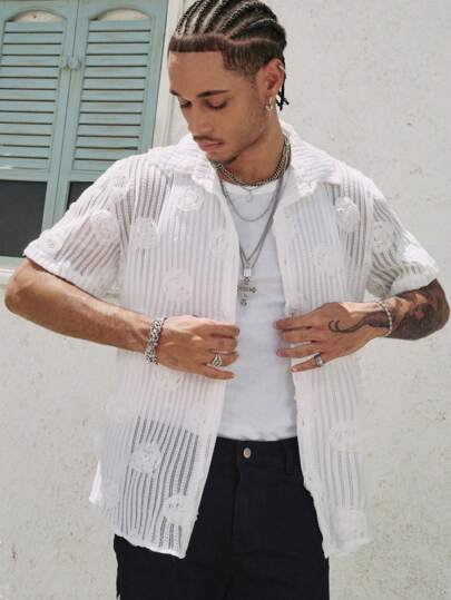 Street Life Camicia casual da uomo adatta per la primavera/estate