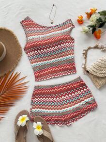 Soleia Women Two Pieces Outfits For Daily Wear Island Vacation Outfits - Multicolor - View 5