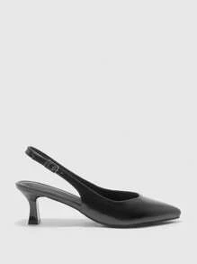 CUCCOO BIZCHIC Women's Fashion Versatile Minimalist Pointed Toe High Heel Pumps - Black - View 6