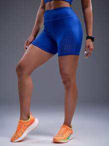 POWERISTA Powerista Pantalones cortos deportivos de unicolor para mujer, aptos para llevar en verano