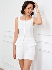 Miaspire Women Two Pieces Outfits For Daily Wear,Business Casual - White - View 7