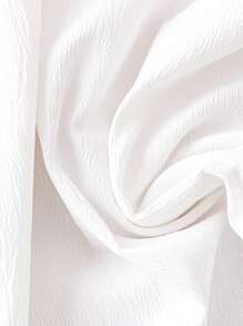 Linhara Plus Size Women Embroidered Versatile Casual Blouse - White - View 3