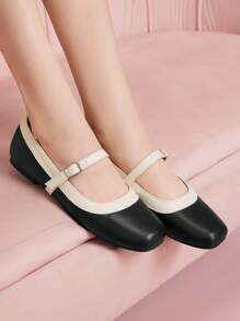 CUCCOO DOLLMOD Women's Slip-On Flat Casual Shoes With Lace Up Design, Spring Shoes For Spring Holiday & Easter - Black - View 2