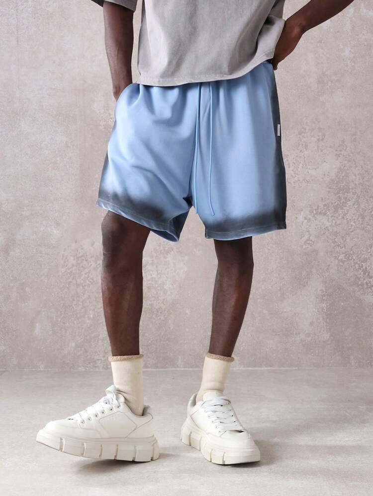 Relaxed Drop Crotch Athleisure Drawstring Shorts