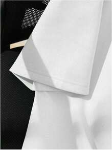 Áo thun cổ tròn tay ngắn in họa tiết hoạt hình thường ngày cho bé trai tuổi teen, phù hợp cho mùa hè - trắng - Xem 4