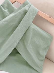 SHEIN PETITE CURVE 大码女式无袖纯色上衣，夏季时尚