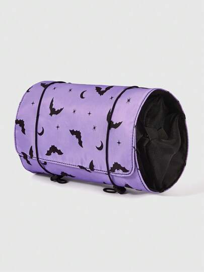 Goth Bat Gothic Print Fashionable Portable Travel Makeup Bag 395692