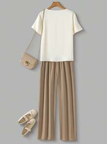 Franclia Women Two Pieces Outfits For Daily Wear