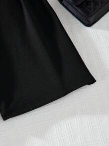 1 Stück Teens Mädchen Casual Schräge Schulter Romper Jumpsuit, Sommer