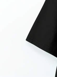 SHEIN CURVE+ Camiseta con bolsillo y diseño de corazón degradado, de talla grande, casual y versátil, adecuada para verano, con cuello en V, tops lindos para mujeres, tops casuales, tops de verano, tops con estampado de corazón